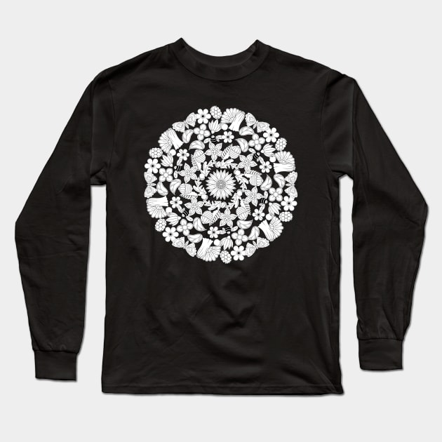 Gardening Shirt Garden Mandala Gardener Gift Long Sleeve T-Shirt by DANPUBLIC